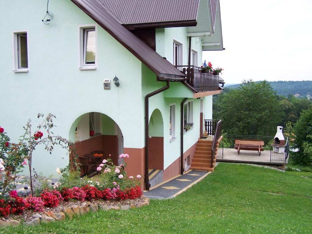 Bieszczadzkie Wzgorze Apartment Myczkow ภายนอก รูปภาพ